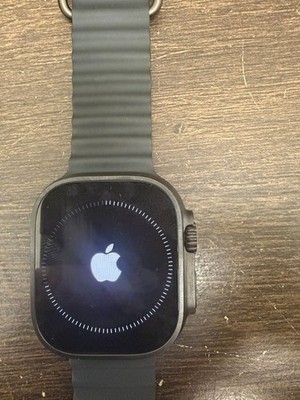 Unlocked Apple Watch Ultra 3 49MM Black Titanium Black Ocean Band MF0J4LW/A