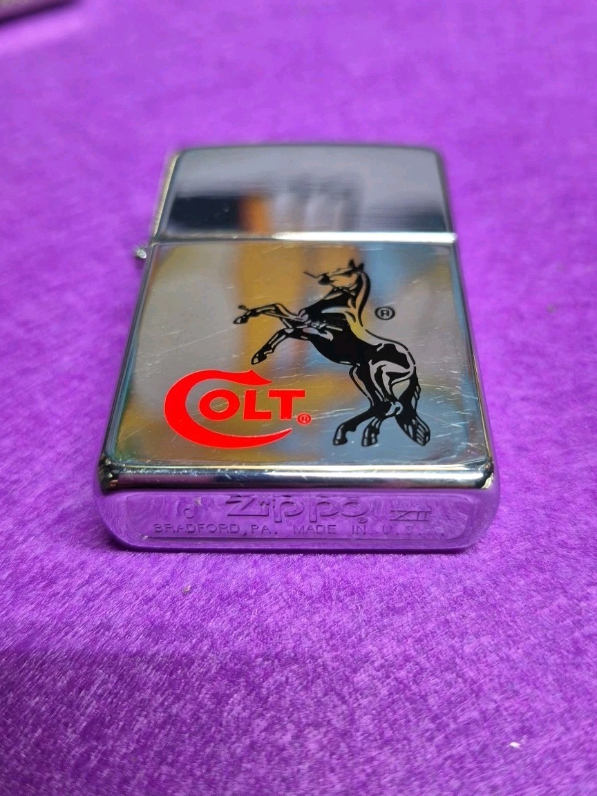 Colt Firearms Zippo - Colt Horse - Rampant Colt Pony - Model 250C 988 No Box!