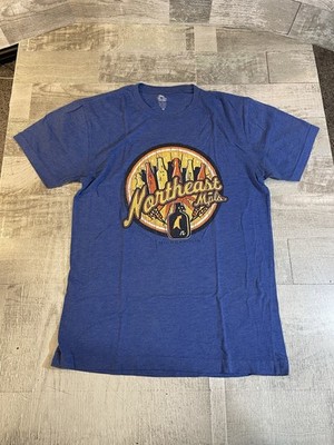 Northeast Minneapolis Brewery Microapolis Adult Medium Blue T-Shirt Beer