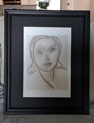 NO RESERVE!  Henri Matisse - ''TESTA FEMMINILE'' Offset Lithograph Plate-Signed