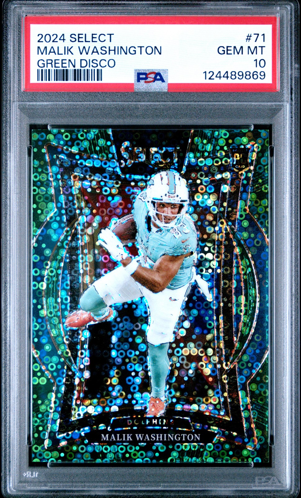 Malik Washington Panini Select #71 Green Disco