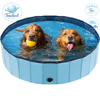 Hundepool Faltbar Pvc 100X30Cm Planschbecken FüR Kleine Mittlere GroßE Hunde