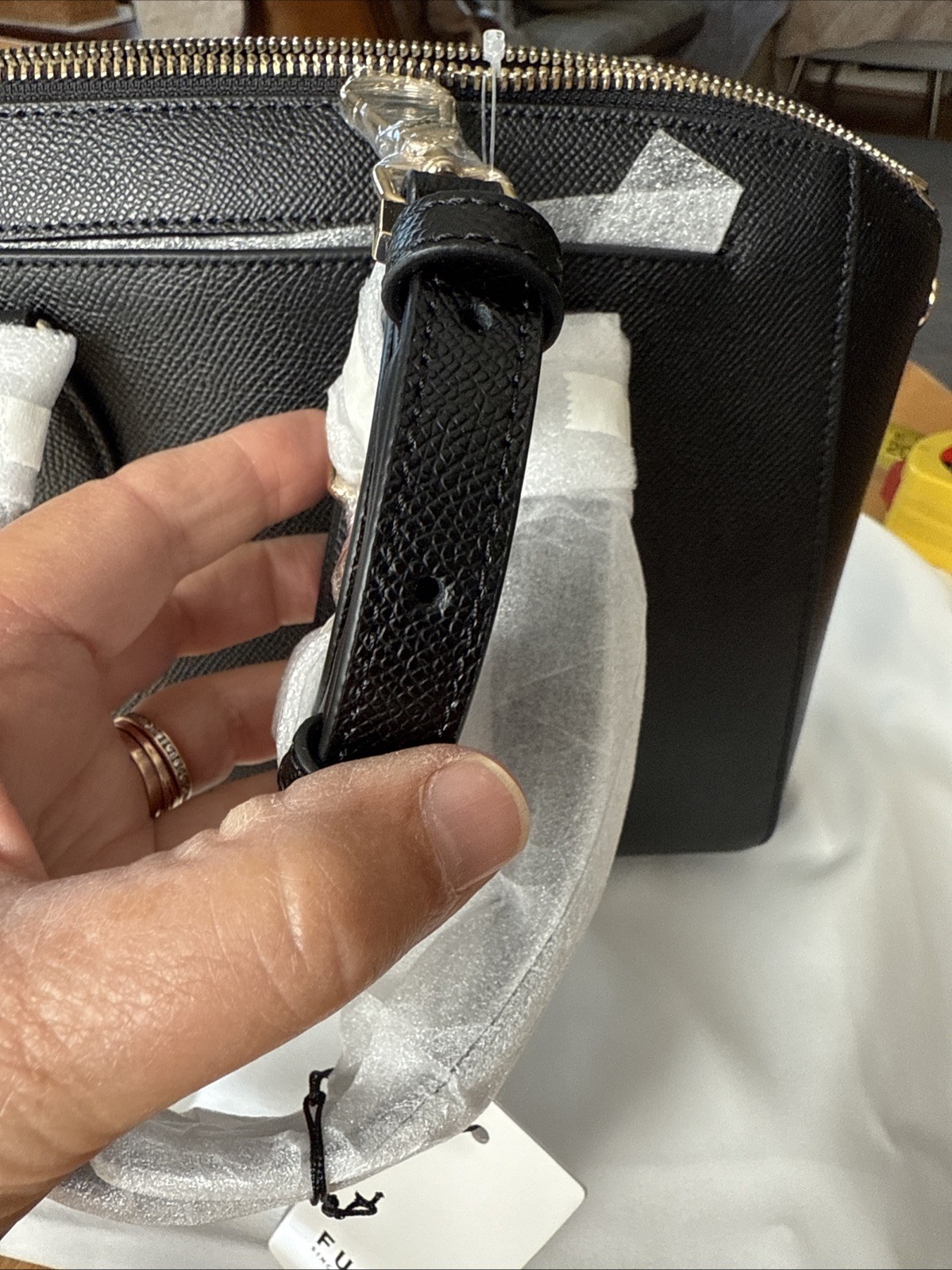 FURLA Minerva Satchel s Nero! BLACK 100% auth. NWT. Very nice Furla Bag🙂