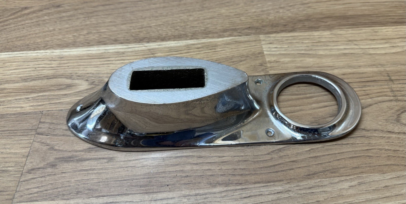 Vintage 1957 Century Resorter Boat Fuel Fiiler Bezel ++ Chromed Bronze AF C715