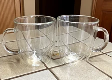 Bodum Bistro Coffee Mugs, 12oz Clear Glass, Set of 2 Durable Tempered Glass Cups