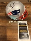 Torry Holt Autographed New England Patriots Mini Helmet JSA Certified