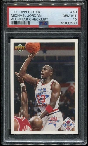 1991-92 Upper Deck Basketball Card #48 ~Michael Jordan~ HOF GOAT PSA 10 GEM MT