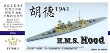 1/700 WWII Royal Navy Battlecruiser HMS Hood 1941 Super Upgrade Set for Tamiya