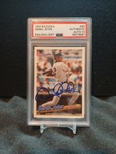 Derek Jeter On Card Autograph Card 1996 Topps Bazooka 🔥 NY YANKEES PSA 10 Auto