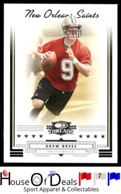 2006 Donruss Threads #74 Drew Brees New Orleans Saints Football Card