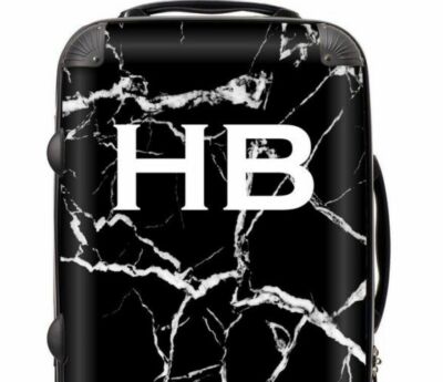 suitcase with initials