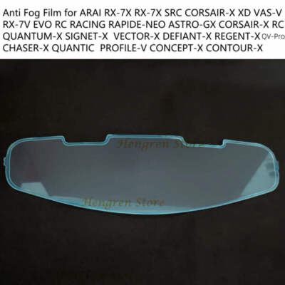 Anti Fog Film for ARAI RX7X RX-7X SRC CORSAIR-X CORSAIR-X RC RX7V EVO RC RACING