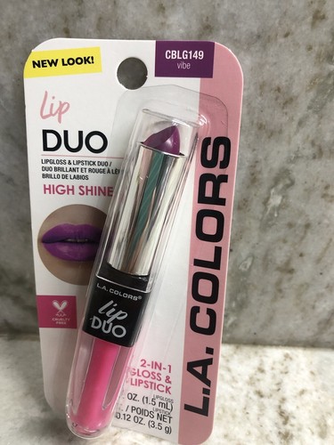 L.A. Colors High Shine 2 In One Gloss/Lipstick 1.5 ml-CBLG149 Vibe-ShipN24Hours- - Picture 4 of 6
