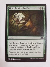 MTG Magic The Gathering Card Grapple with the PastInstant Green Eldritch Moon