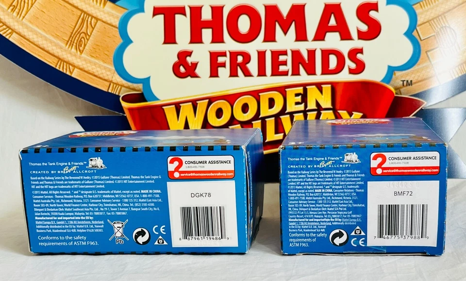 Ferrocarril de madera Thomas Friends + camión de carga problemático cubierto de diésel y nieve nuevo en caja Foto 2 de 2