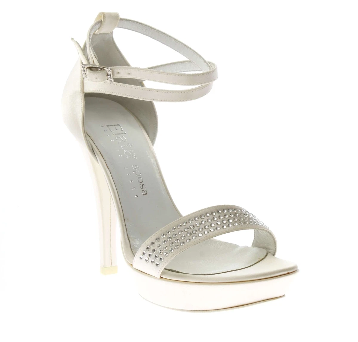 Elata Sposa Donna Sandali tacco S2106 Bianco Primavera Estate
