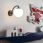 Glass Indoor Wall Lamp BedroomWall Light Balcony Wall Lighting Black Wall Sconce