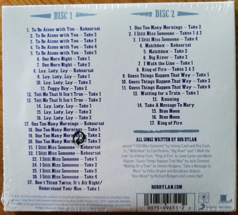 Bob Dylan 50th Anniversary Collection 1969 Rare Original CD - Bild 2 von 2