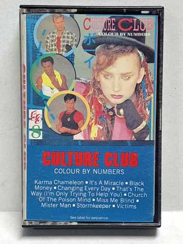 1983 music cassette CULTURE CLUB Color By Numbers pre-owned