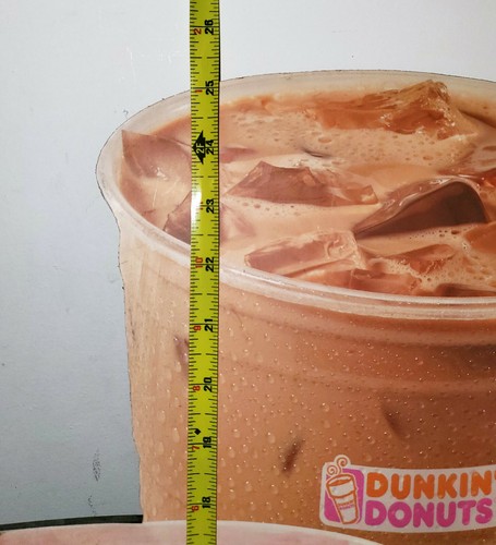 Dunkin' Donuts Smoothie and Iced Coffee figural counter sign - Picture 4 of 7