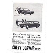 Chevy Corvair 900 Monza Club Coupe Lakewood Station Wagon Advertisement Print Chevy Corvair 900 Monza Club Coupe Lakewood Station Wagon Advertisement Print