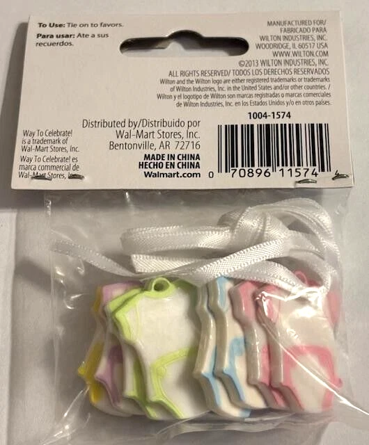 Baby душа цельный футболка галстук Ons пользу акценты лот из 6 пакетов 8 WILTON - Изображение 3 из 3