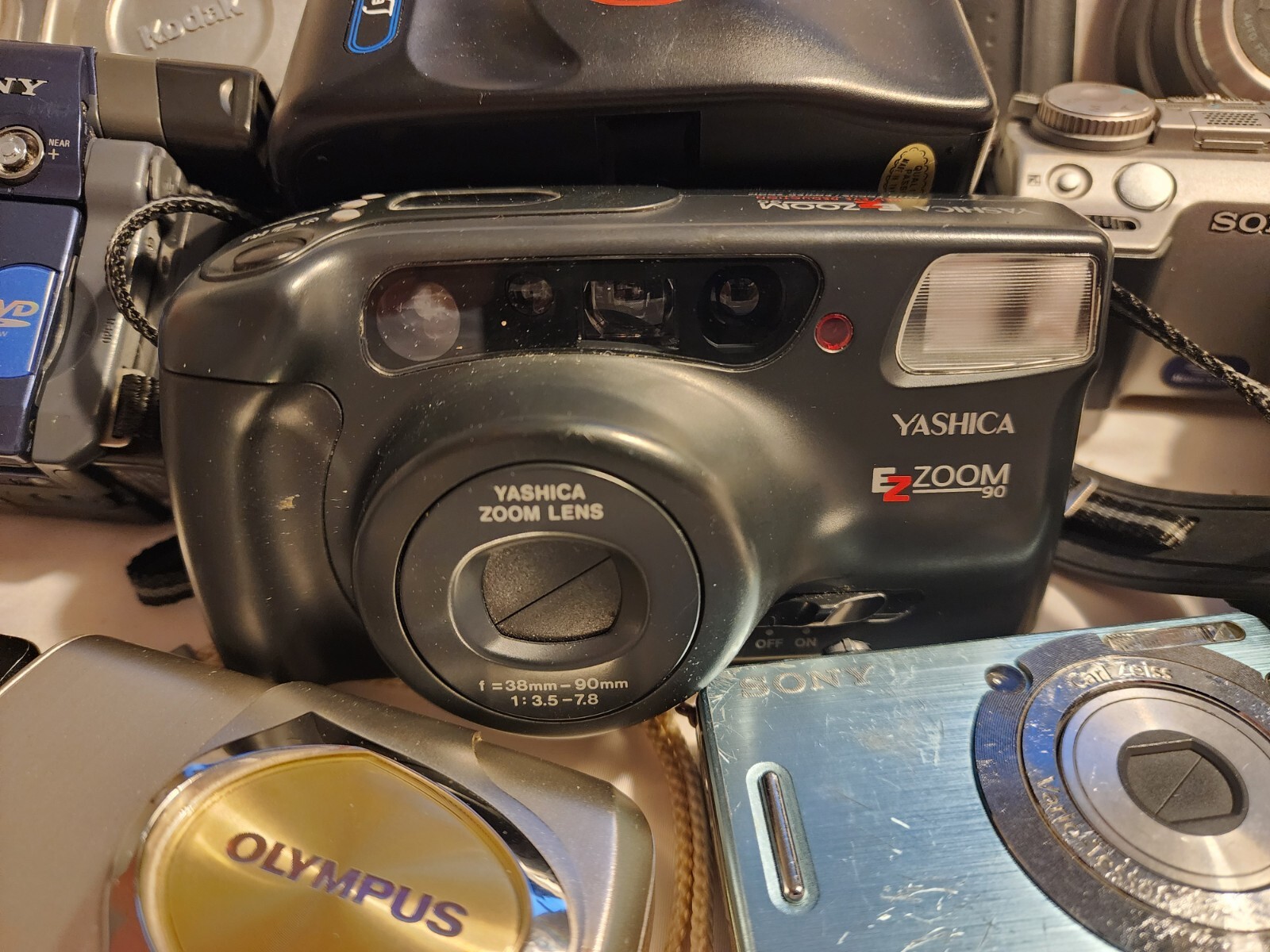 Lot of 9 Untested Cameras Mix, Digital, Film, Camcorder, Disc, FOR