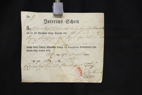 altes Dokument 1800 Interims Schein französische Kontribution Krieg Napoleon - Picture 2 of 10