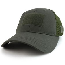 Low Crown Air Mesh Tactical Cap with Loop Patch T80 - FREE SHIP