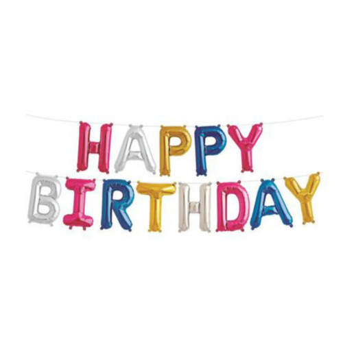 Happy Birthday Balloons Banner Bunting Self Inflating Decoration Letters Balloon - Picture 69 of 115