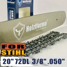 20" Bar Saw Chain 3/8" .050" 72 DL For Stihl MS440 MS460 MS660 Ship From US