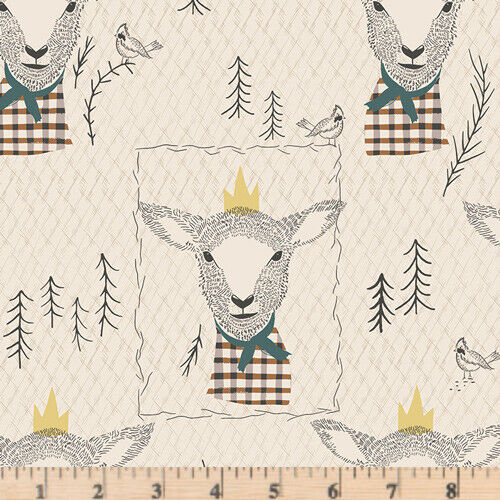 Lammfell Sir Wooly Lamm Schaf Stoff LMB-28721 Art Gallery Stoff von Half Yard - Bild 1 von 5