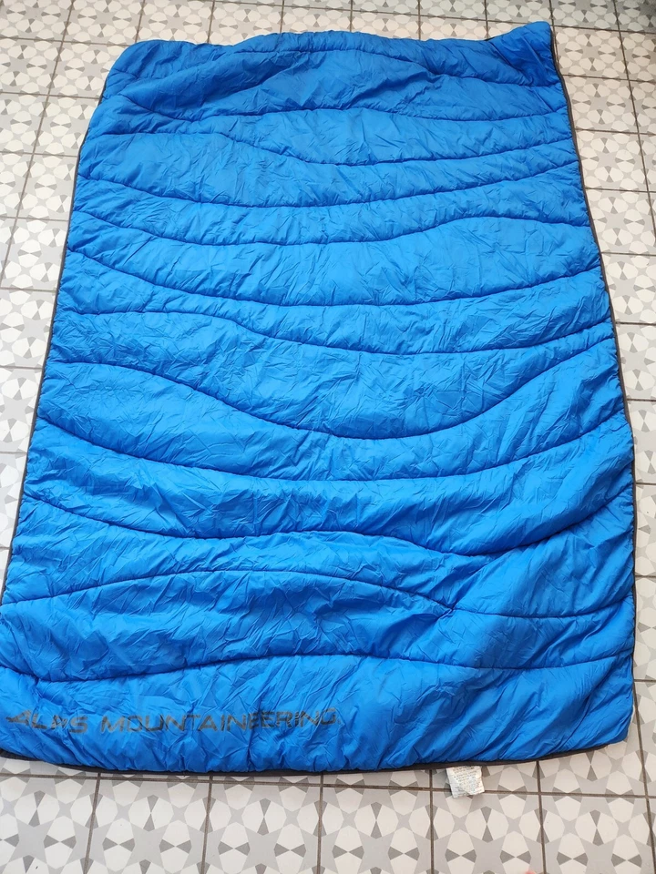 Manta Edredón Alpes Montañismo Longitud de Onda Camping Mochilero INDIVIDUAL 50x84 Foto 4 de 4