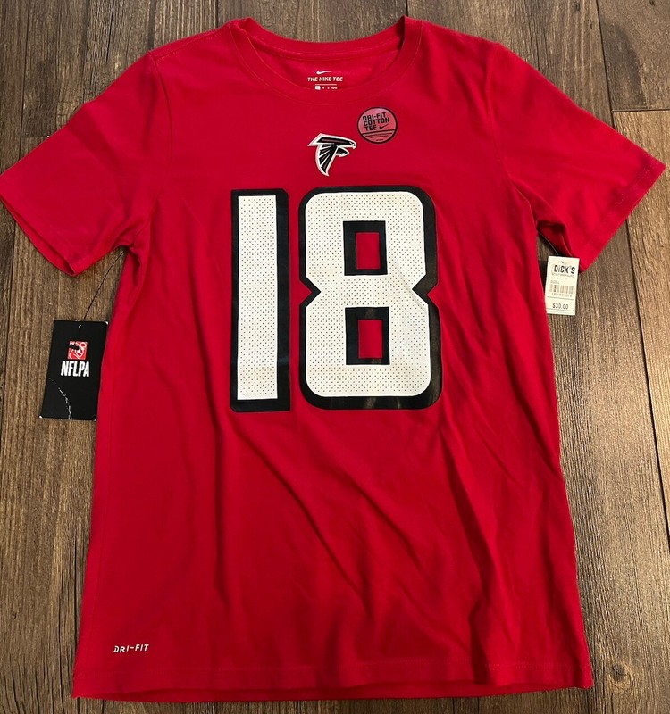 Atlanta Falcons Nike Tee Shirt Youth Size Large Ridley #18 ATL NFL