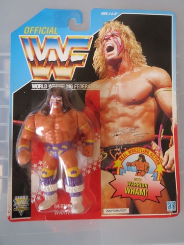 WWF Hasbro MOC Ultimate Warrior Series 3 Purple 19...