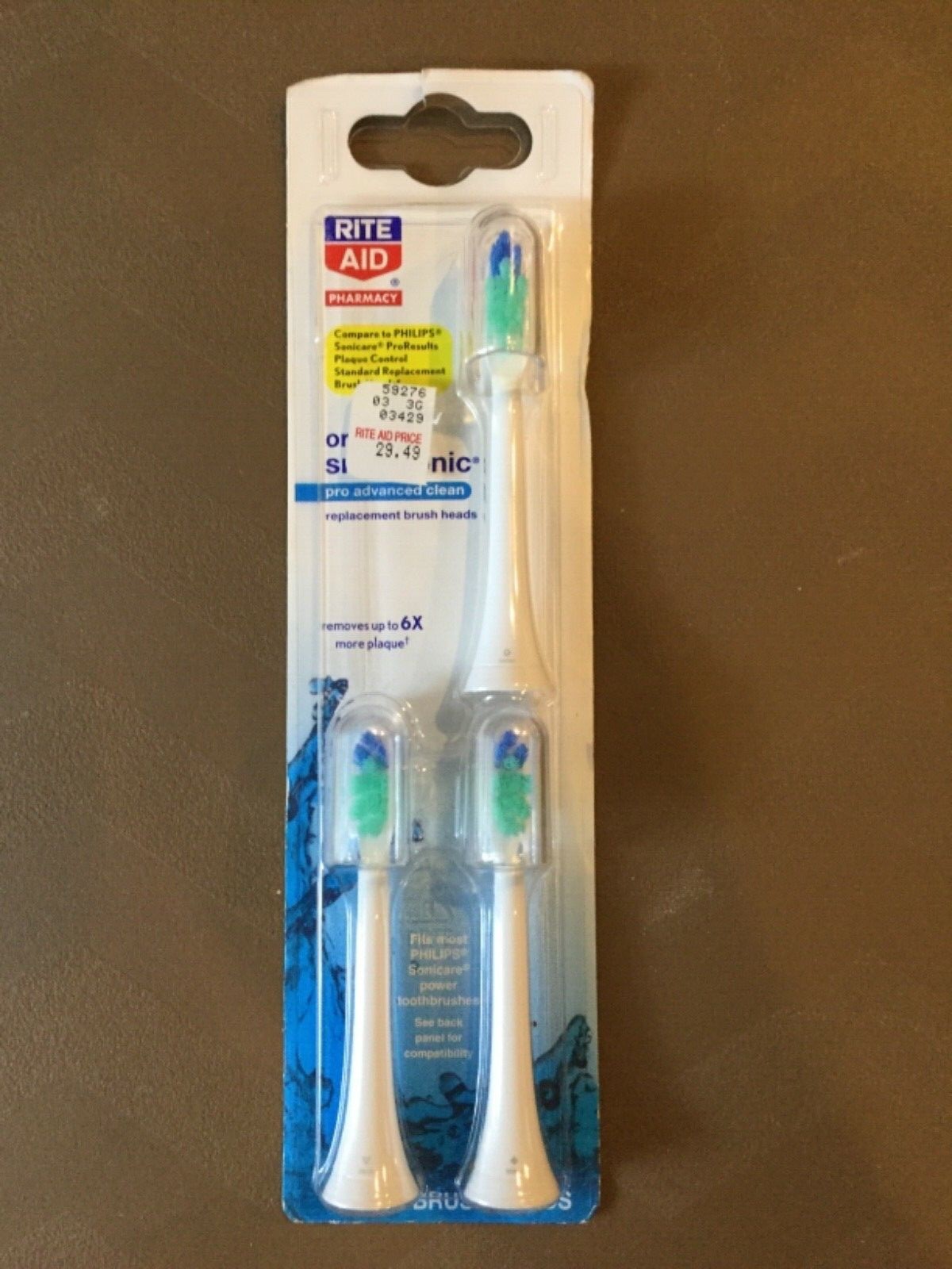 Oral Care Smilesonic Pro Advanced Clean Brush Heads fits Sonicare FAST
