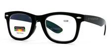 Square Frame Multi Focus Progressive Reading Glasses 3 Strengths in 1 Reader