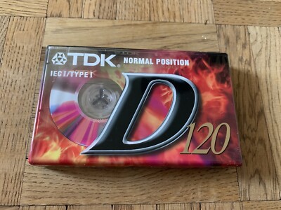 TDK D 120 Kassette Leerkassette Audiokassette - NEU!