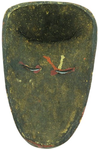 .VINTAGE TIBETAN HANPAINTED CARVED WOODEN MASK. 100% GENUINE - Picture 4 of 4