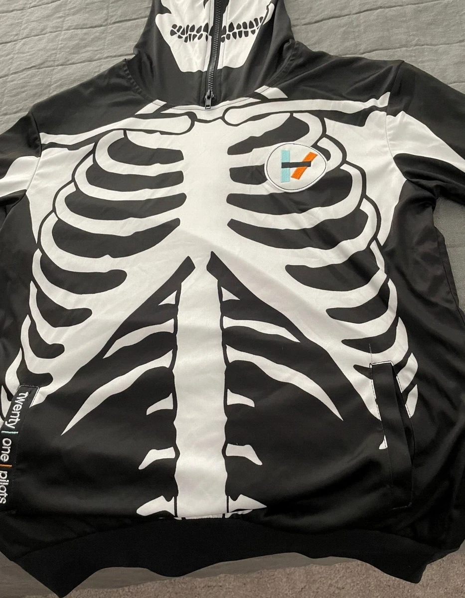 Twenty one pilots skeleton hoodie uk sale