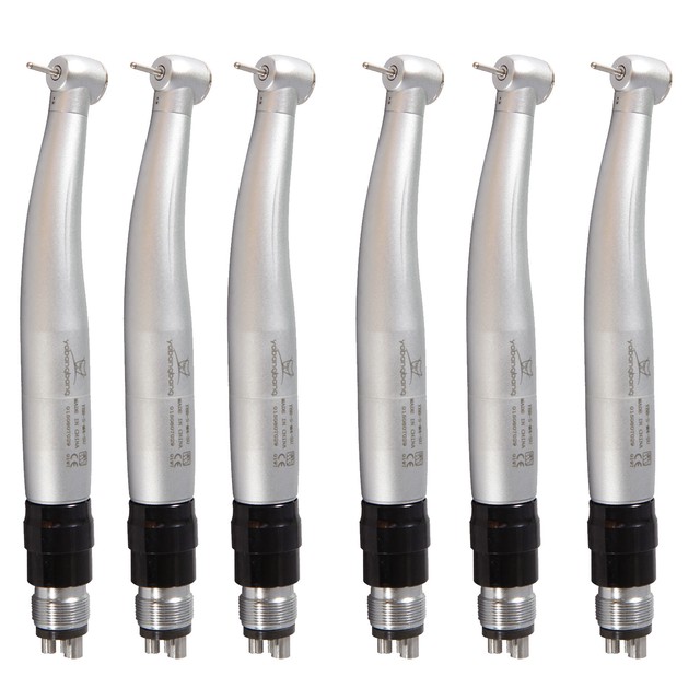 6 Dental High Speed Handpiece Large Torque Head NSK Style Quick Coupler