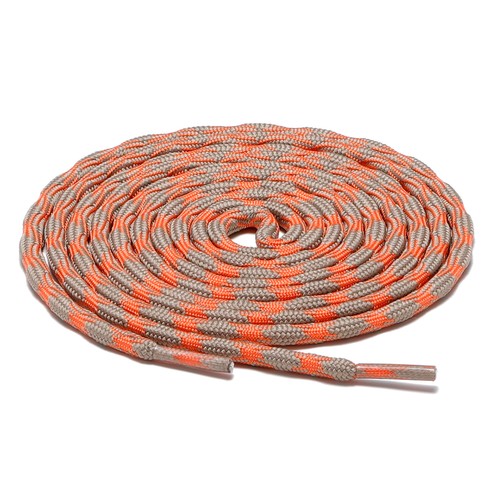 1Pair Wave Gray Orange Hiking Work Boot Shoe Laces for 5 6 7 8 eyelets