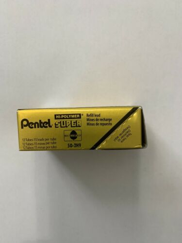 Pentel 50-2H9 Plomo 0,9mm Plomo 2H Dureza 12 Tubos Nuevo en Caja - Imagen 2 de 3