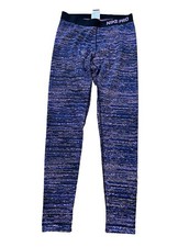 Nike Pro Leggings Womens Sz L Dri Fit Pants Purple Geometric Workout Compression