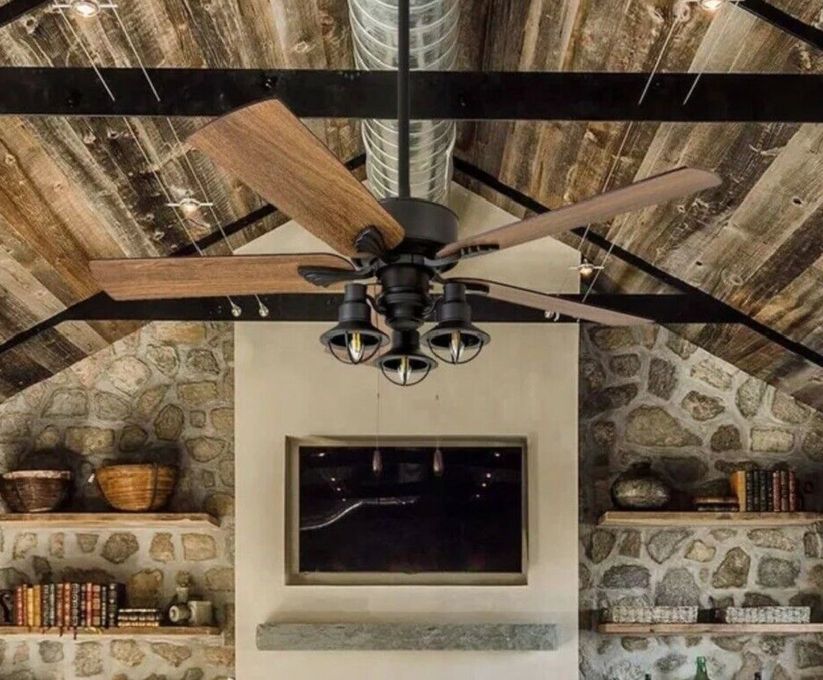 ELLINGTON ALL-WEATHER 52 IN. AGED BRONZE TRI-MOUNT CEILING FAN ELLINGTON ALL-WEATHER 52 IN. AGED BRONZE TRI-MOUNT CEILING FAN