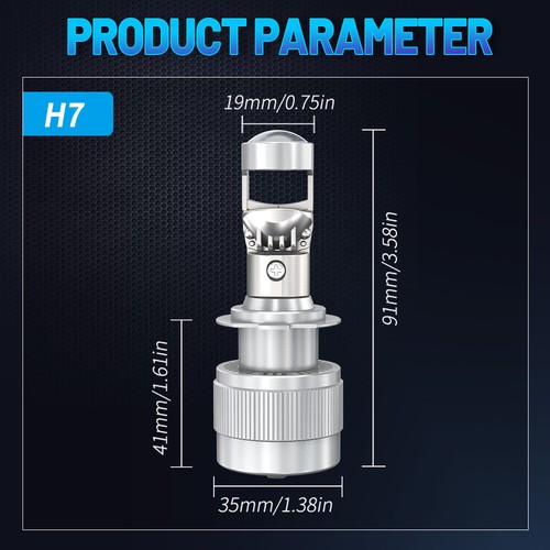 H4 H7 H11 9005 9006 Mini Bi-LED Projector Lens 200W Hi/Lo Beam Headlight LHD RHD - Picture 11 of 14