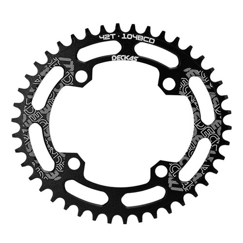DECKAS MTB 40T-52T Narrow Wide Round Oval Chainring Chain Ring BCD104mm Bike - Picture 8 of 12