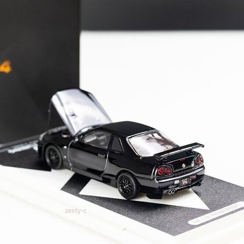 Aurora 1:64 JDM Skyline GTR R34 Z-tune AIT Sports Model Diecast Collect CarBlack - Picture 4 of 7