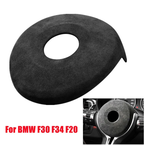 Alcantara Steering Wheel Trim Cover Fit BMW M SPORT F30 F34 F20 F21 F22 F32 F80 - Picture 1 of 11