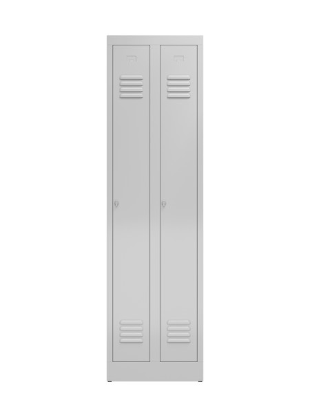 Metall Spind Spint Stahl Kleiderschrank Garderobenschrank Umkleide Grau 510100X-image
